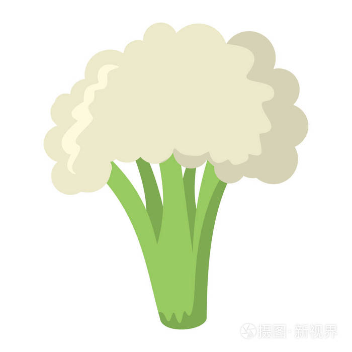 插画 西兰花中卡通平面样式孤立的对象蔬菜有机生态生物产品从农场