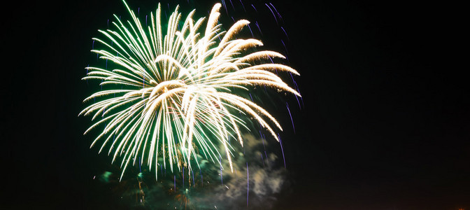 烟花爆竹庆祝胜利日