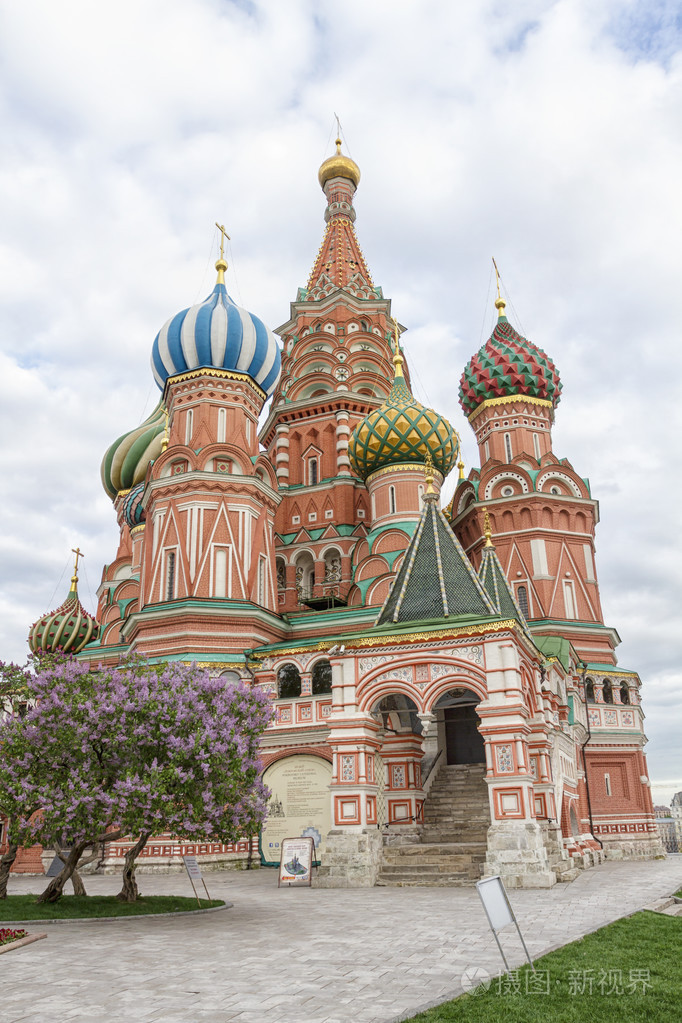 最著名的俄罗斯大教堂的红色