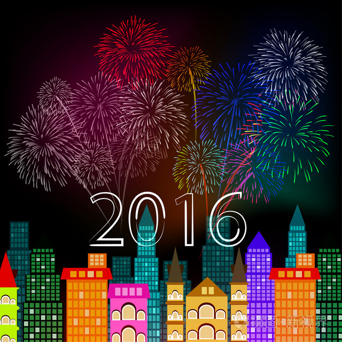 以上城市新年烟花