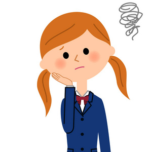 女学生陷入困境陷入困境的女人表达绝望因果困境.