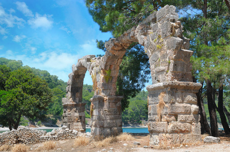 古遗址的古代城市瑟里斯