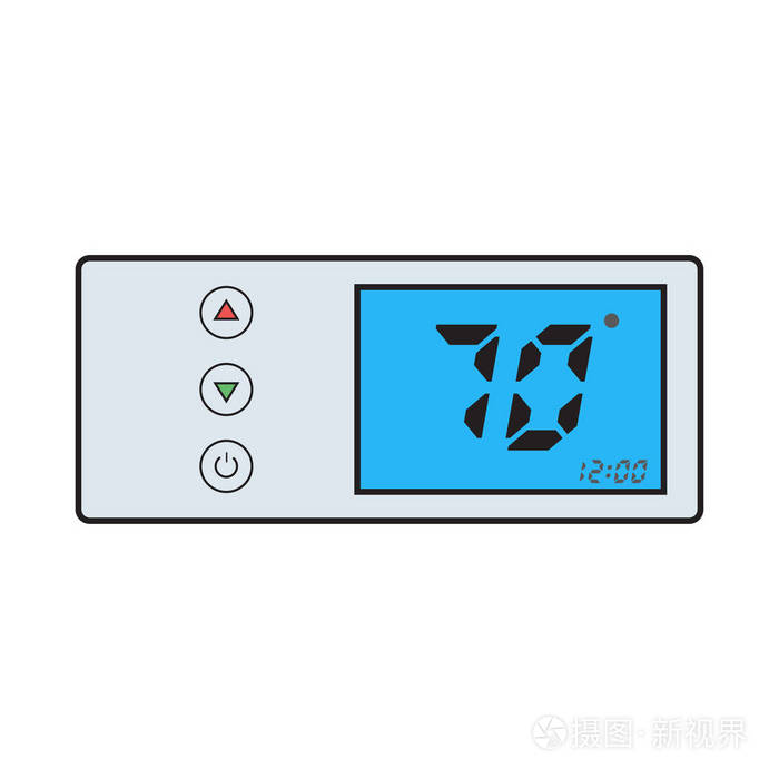 电子温控器图标