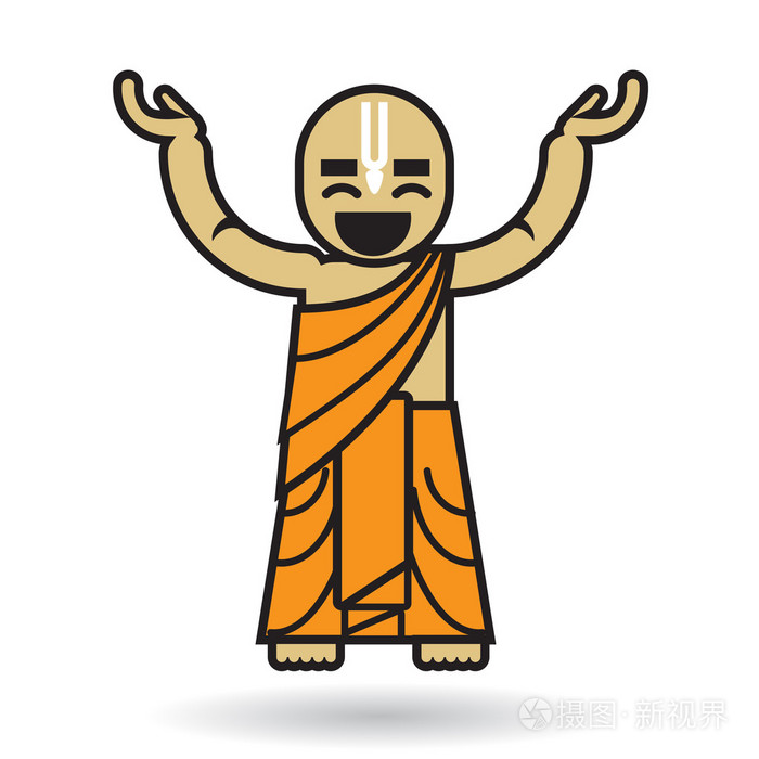 跳舞兔子奎师那男人图标