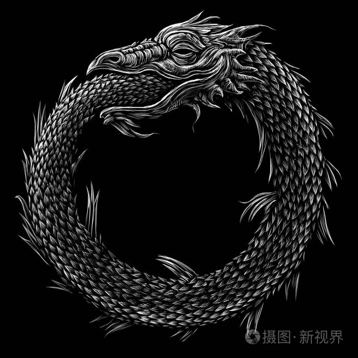 衔尾蛇古代的神秘符号