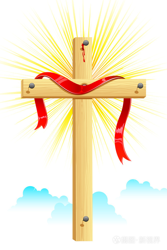 木制的十字架插画-正版商用图片0bt5mn-摄图新视界