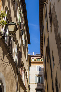 罗马，意大利，在 2012 年 10 月 10 日。建筑上的细节的老房子