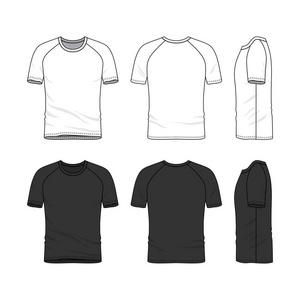 时尚设计模板白色矢量图黑色布球衫