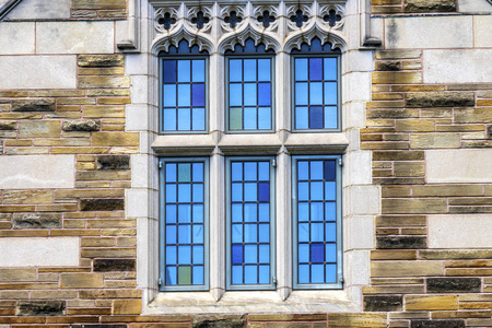 多彩多姿的窗口耶鲁大学纽黑文康涅狄格州