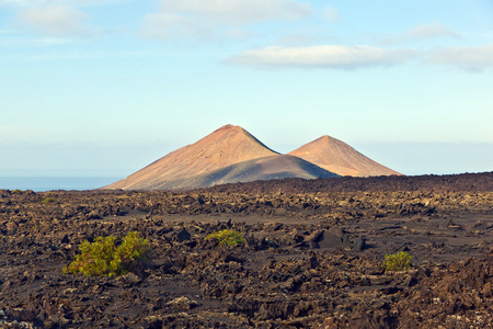 帝曼法雅国家公园在兰萨罗特岛，西班牙的火山