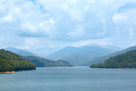 维德拉鲁湖夏季景观罗马尼亚。