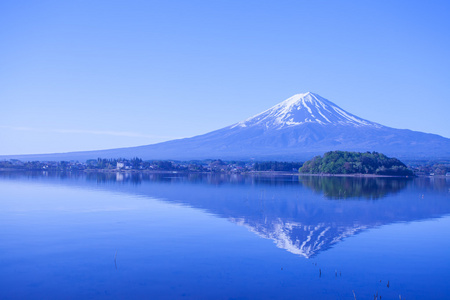 富士山和河口湖湖