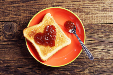吐司果酱图片