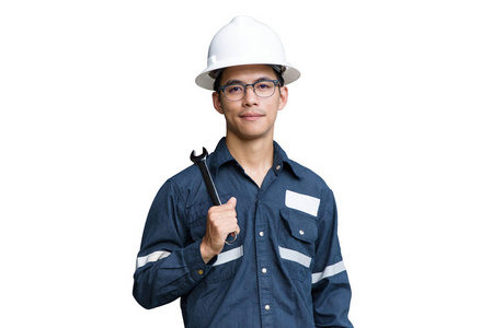 眼镜和 bl愤怒的孩子工程师佩戴防护头盔, 建筑图纸被隔离在白色本鞍