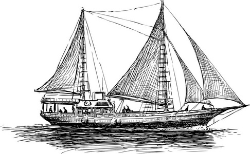 桅插画-桅手绘-桅卡通图-摄图新视界