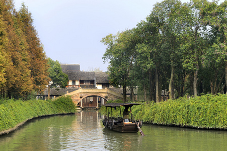 中国，上海水村乌镇