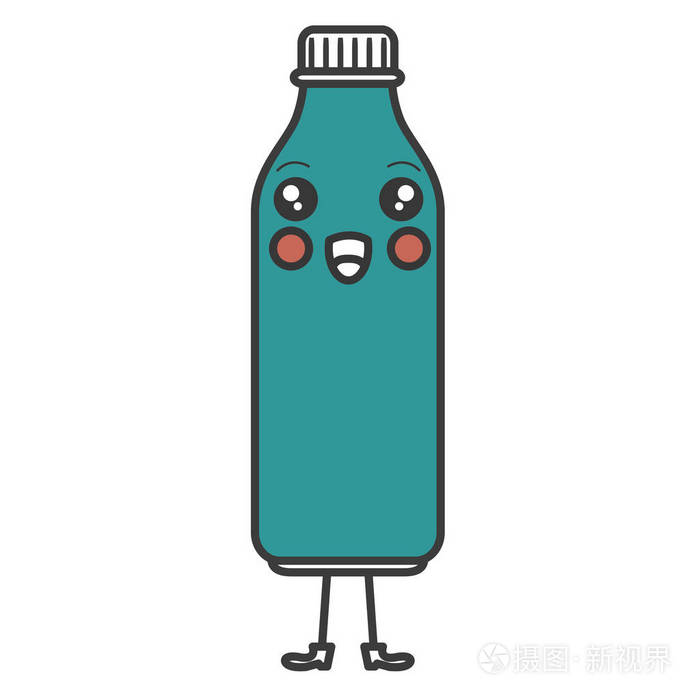 塑料瓶卡哇伊字符