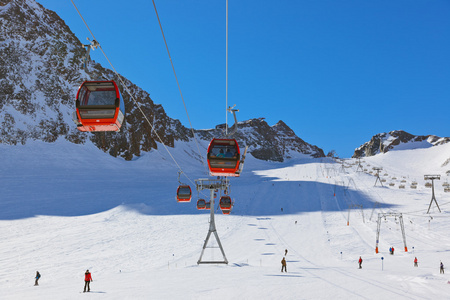 高山滑雪度假村奥地利因斯布鲁克