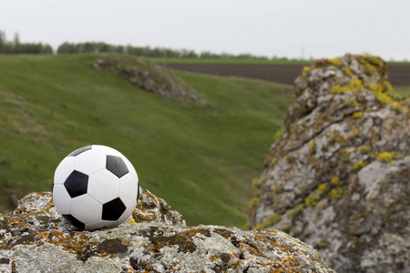 足球和景观