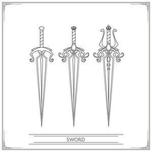 尖尖的幻想剑图片-尖尖的幻想剑素材-尖尖的幻想剑插画-摄图新视界