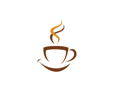 咖啡和茶饮料标志
