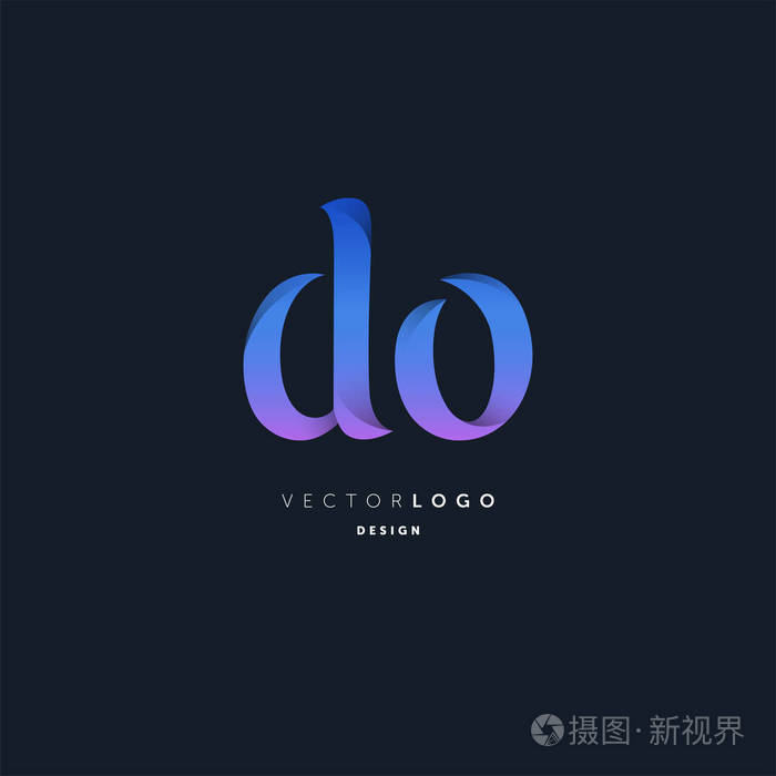 联合做字母徽标名片模板矢量
