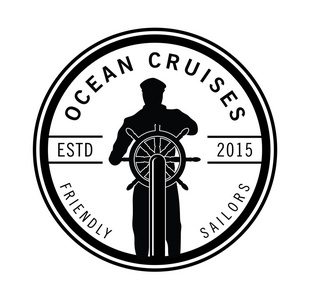 海洋邮轮: 水手徽章照片