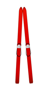 老木高山滑雪板在红色设计