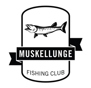 钓鱼俱乐部麝香钓鱼鱼标签徽章照片