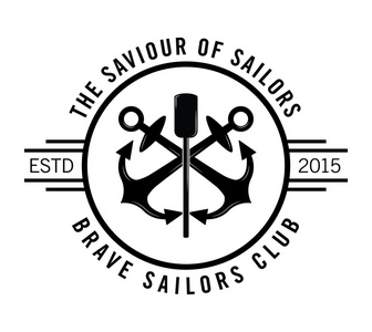 航海的徽章勇敢的水手俱乐部航海标签徽章照片