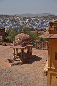 青色的城，印度焦特布尔，Mehrangarh 堡