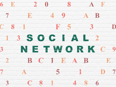 社会网络的概念 社会网络上的背景墙上