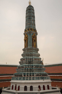 细节在曼谷的寺庙入口外面