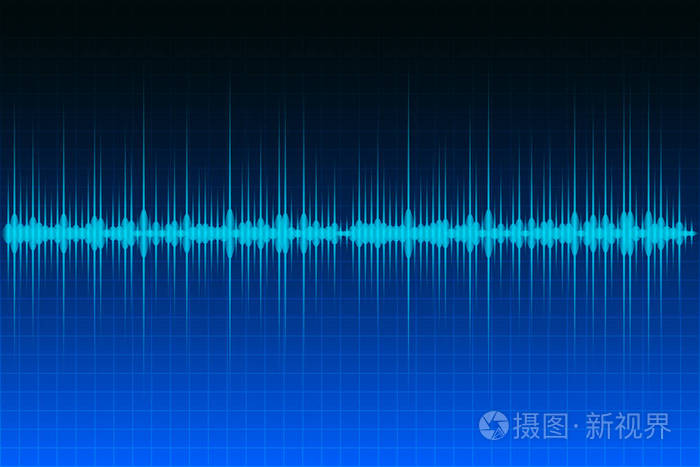 声波.频谱分析仪.音乐均衡器.振幅调制.抽象矢量图
