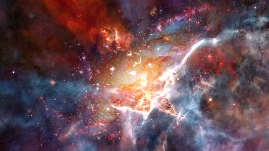 星空星尘和星云空间。银河创意背景。由 Nasa 提供的这幅图像的元素