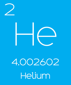 定期的元素氦的翔实插图