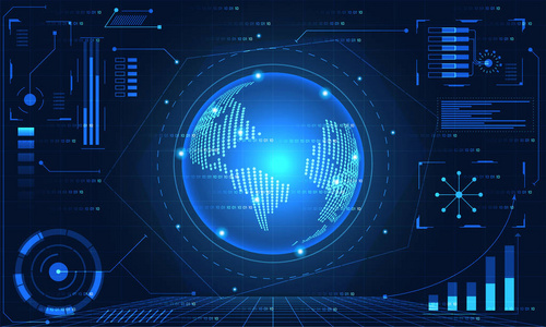 高科技未来设计背景的创新照片