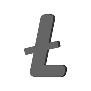 Litecoin 标记白色