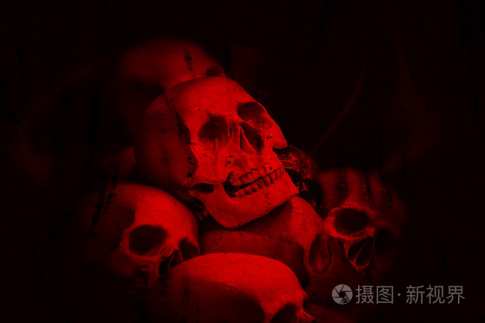 恐怖背景与滤色效果