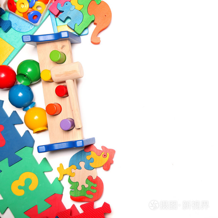 很多玩具的边框