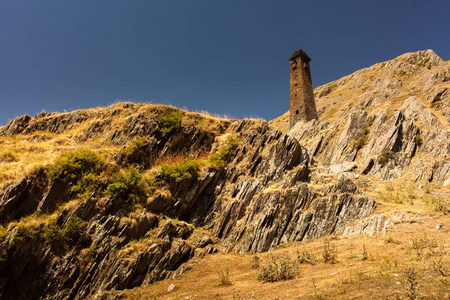 佐治亚州 Tusheti 地区高加索山脉景观