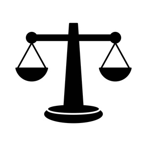 法律天平图标插画