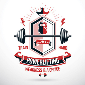 体育俱乐部会徽, 矢量杠铃符号照片