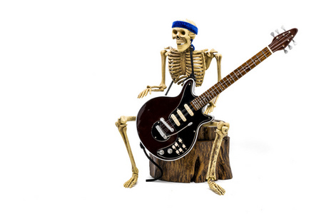 电吉他的骨骼模型图片