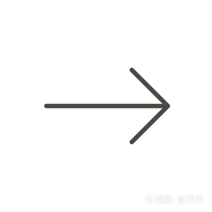 正向图标向右箭头向量行下一符号