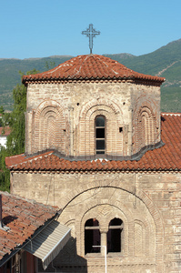 在共和国的马其顿奥赫里德圣索菲亚教堂