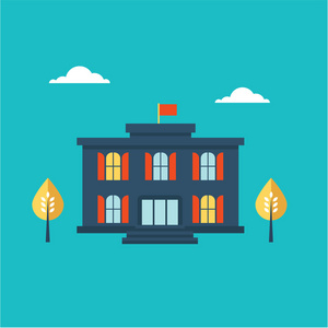 学校建筑图标图片