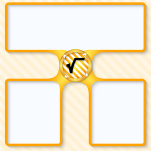 三个框用于输入文本用箭头和基数的标牌