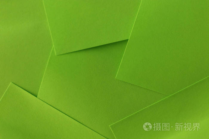绿色张纸作为背景