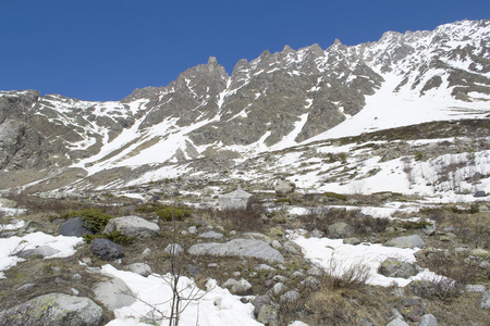 Terskol 冰川和山 Terskol